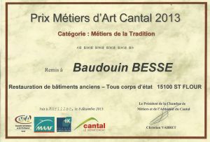 Prix Métier d'Art 2013