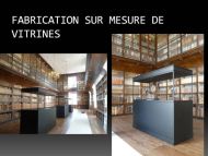 RÃ©alisation de vitrines sur mesure