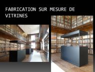 Réalisation de vitrines sur mesure